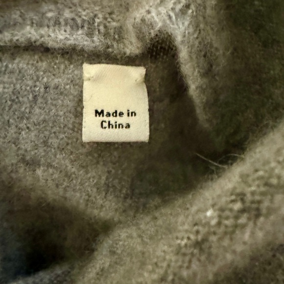 VINCE Plush Cashmere Breton Stripe Funnel Neck Sweater NWOT - Picture 16 of 16